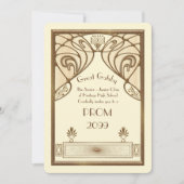 Prom Senior-Junior, Great Gatsby, goud, ivoor Kaart (Voorkant)