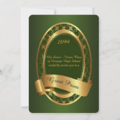 Prom Senior-Junior, Great Prom, smaragdgroen, goud Kaart (Voorkant)