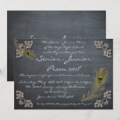 Prom Senior-Junior, karton, bewerkbaar, tweezijdig Kaart (Voorkant / Achterkant)