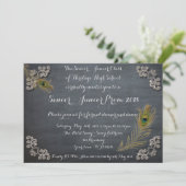 Prom Senior-Junior, krijtbord, handschrift Kaart (Staand voorkant)