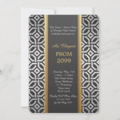 Prom Senior-Junior, Silver Gold Geometric Kaart (Voorkant)