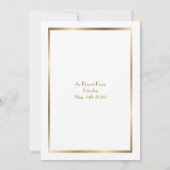 Prom Senior-Junior, white Gold Geometric Emperor Kaart (Achterkant)