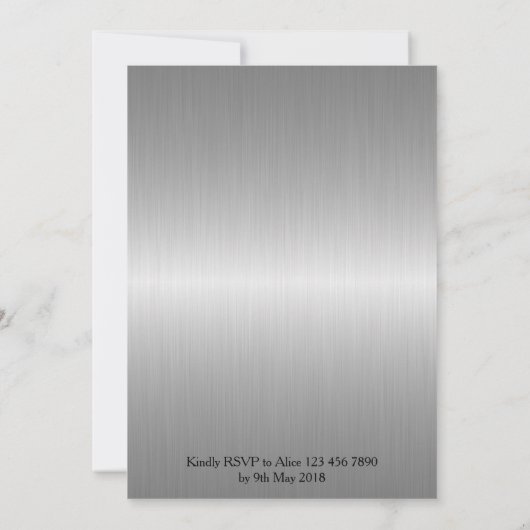 Prom Senior-Junior, zwart maskerade masker Kaart (Achterkant)