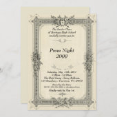 Prom Senior,  lijst, imperiale stijl, wit Kaart (Voorkant / Achterkant)