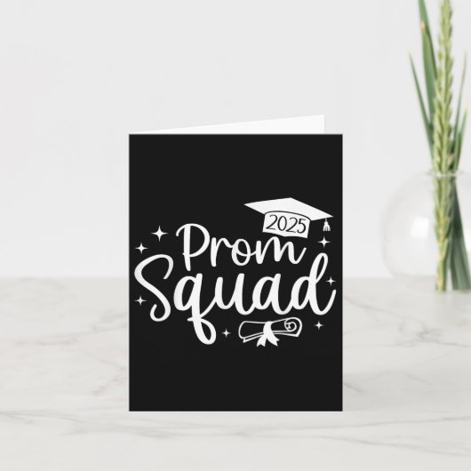 Prom Squad 2025 Funny Afstuderen Prom CL van 2025 Kaart (Voorkant)