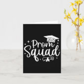 Prom Squad 2025 Funny Afstuderen Prom CL van 2025 Kaart (Gele Bloem)