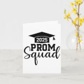 Prom Squad 2025 Grappig Afstuderen Prom CL van 202 Kaart (Gele Bloem)