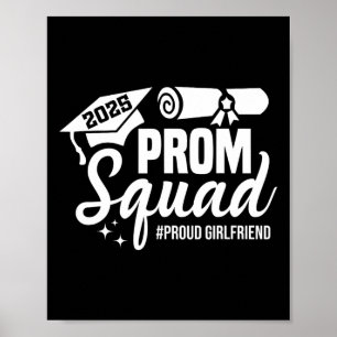 Prom Squad 2025 Proud Vriendin Afstuderen Prom CL Poster