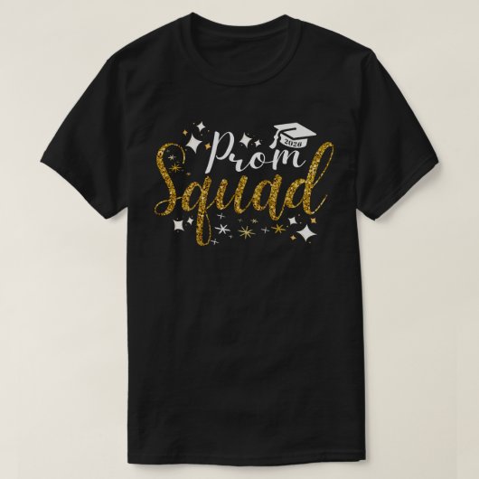 Prom Squad 2026 Graduate | Funny Senior Class  T-shirt (Design voorkant)