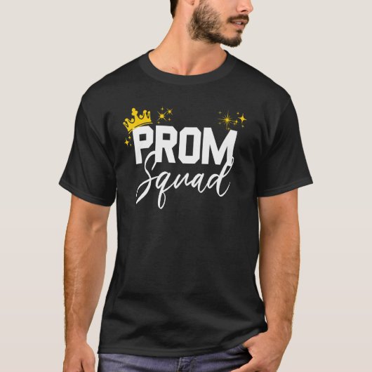 Prom Squad Senior voor Prom Afstuderen Matching Pa T-shirt (Voorkant)