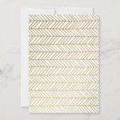 Prom-uitnodiging, Gold Script Senior Prom Kaart (Achterkant)