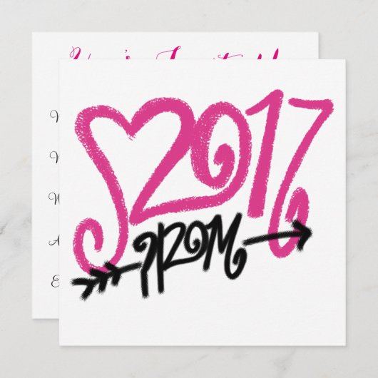 Prom-uitnodiging Kaart (Voorkant / Achterkant)