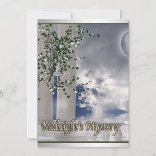Prom Uitnodigingen Moonlight Mystery Prom Uitnodig (Voorkant)