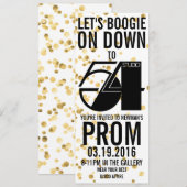 Prom-uitnodigingen van 2016 kaart (Voorkant / Achterkant)