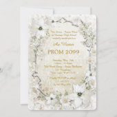 Prom Winter Senior-Junior, white Gold, zilver Kaart (Voorkant)