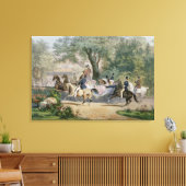 Promenade au Bois Canvas Afdruk (Insitu (Woonkamer))