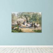 Promenade au Bois Canvas Afdruk (Insitu (Houten vloer))