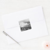 Promenade bij Douglas, begin 20e eeuw Vierkante Sticker (Envelop)