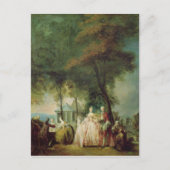Promenade bij Longchamp, c.1760 Briefkaart (Voorkant)