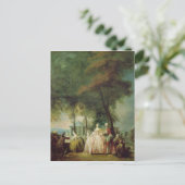 Promenade bij Longchamp, c.1760 Briefkaart (Staand voorkant)