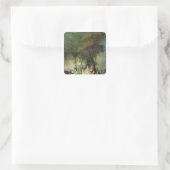 Promenade bij Longchamp, c.1760 Vierkante Sticker (Tas)