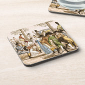 Promenade bij Longchamps, 1802 (graving) Drankjes Onderzetter (Linkerzijde)