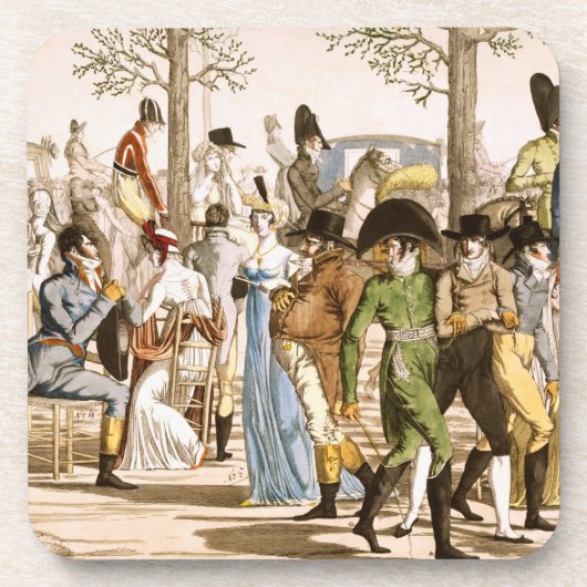 Promenade bij Longchamps, 1802 (graving) Drankjes Onderzetter (Voorkant)