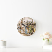 Promenade bij Longchamps, 1802 (graving) Ronde Klok (Huis)