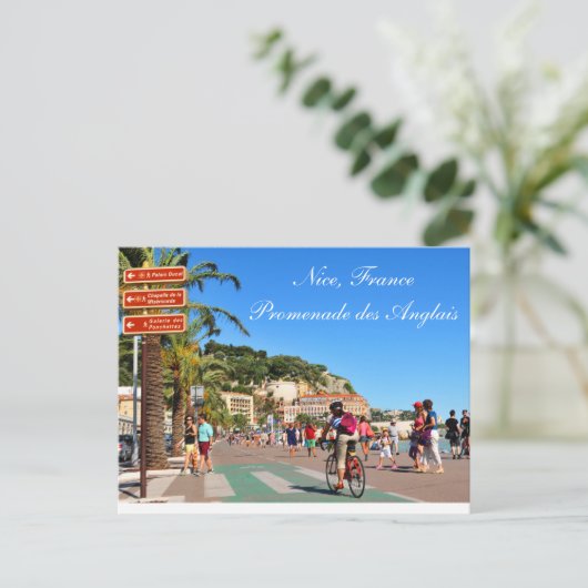 Promenade des Anglais Briefkaart (Staand voorkant)