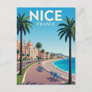 Promenade des Anglais Frankrijk Briefkaart