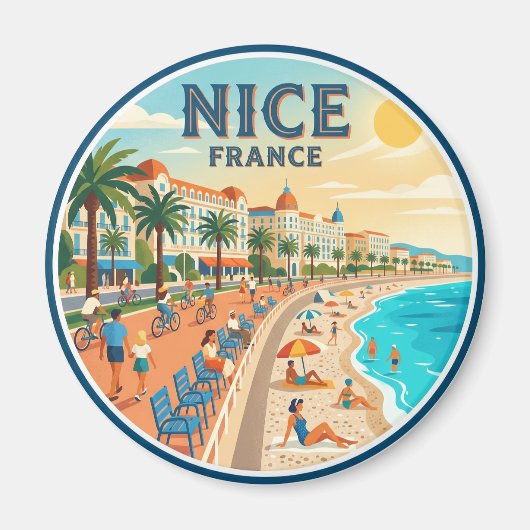 Promenade des Anglais Frankrijk Magneet (Voorkant)