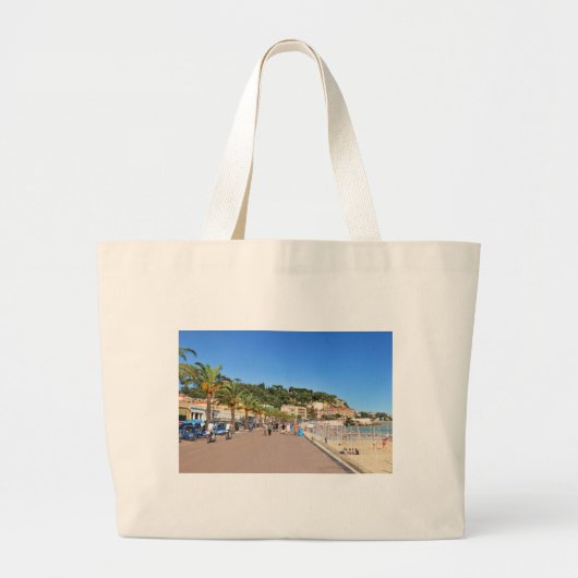 Promenade des Anglais Grote Tote Bag (Voorkant)