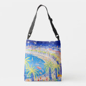 Promenade des Anglais Nice zeezak. John Dyer Crossbody Tas (Achterkant)