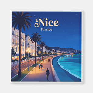 Promenade des Anglais 's nachts Nizza Frankrijk Magneet