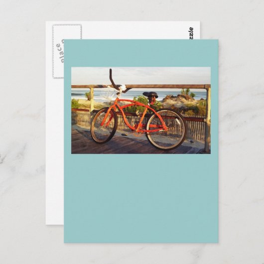 promenade fiets briefkaart (Voorkant / Achterkant)