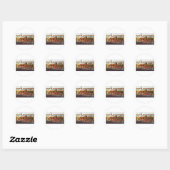 promenade fiets ronde sticker (Vel)