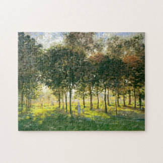 Promenade in Argenteuil Soleil Couchant Monet Fine Legpuzzel