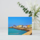 Promenade in Cadiz, (Geschilderd) Spanje Briefkaart (Staand voorkant)