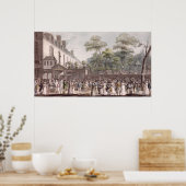 Promenade in de Turkse tuin Poster (Keuken)