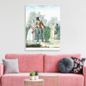 Promenade in Fontenay-aux-Rozen Canvas Afdruk (Insitu (Woonkamer))