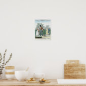 Promenade in Fontenay-aux-Rozen Poster (Keuken)