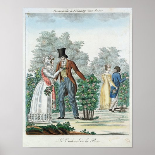 Promenade in Fontenay-aux-Rozen Poster (Voorkant)
