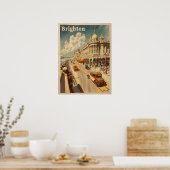  Promenade in Sunny Brighton Poster (Keuken)