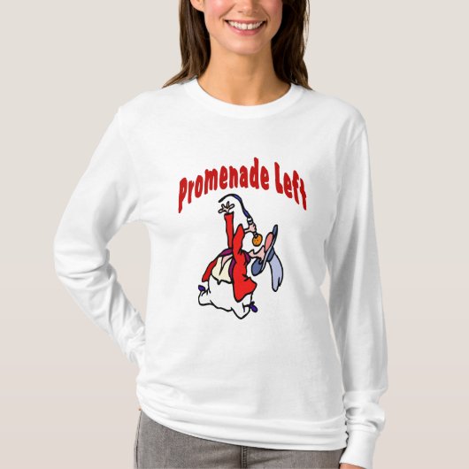 Promenade left Square Dance T-shirt (Voorkant)
