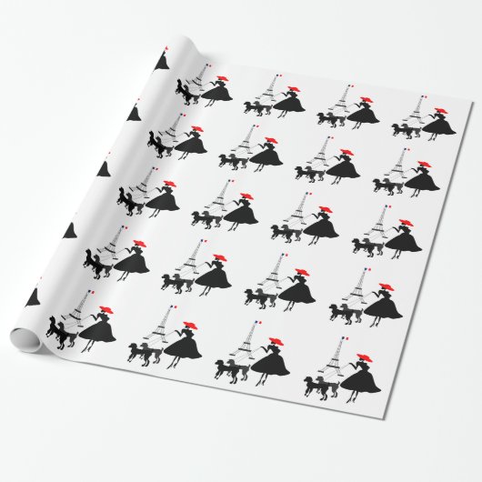 Promenade met honden cadeaupapier (Uitgerold)