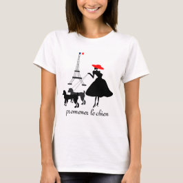 Promenade met honden t-shirt