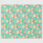 Promenade Pastel Aangepast patroon Cadeaupapier (Vlak)