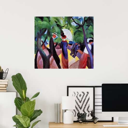 Promenade van August Macke Poster (Thuiskantoor)