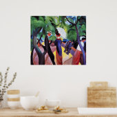 Promenade van August Macke Poster (Keuken)