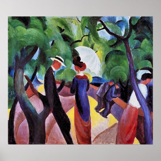 Promenade van August Macke Poster (Voorkant)